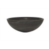Raw waskom rond 40x14 cm hardsteen gezoet