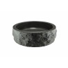 Raw waskom rond hamerslag 40x12 cm hardsteen gezoet