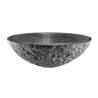 Raw waskom rond hamerslag 42x14 cm hardsteen gezoet