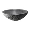 Raw waskom rond hamerslag 42x14 cm hardsteen gezoet