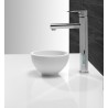 Tessa waskom rond 20 x 11 solid surface mat wit