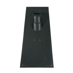 Dakdoorvoerpan 131 Universeel voor rieten daken 25-45° UR zwart