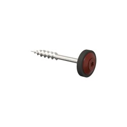 Sprengler schroef torx met EPDM volgring 60mm RVS 100 stuks rood