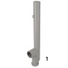 NICOLL PVC-C wasmachine sifon Ø40 met zijuitlaat - grijs