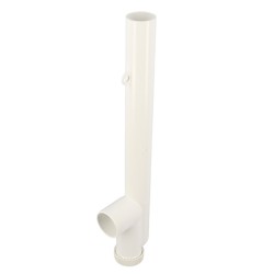 NICOLL PVC-C wasmachine sifon Ø40 met zijuitlaat - wit