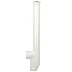 NICOLL PVC-C wasmachine sifon Ø40 met zijuitlaat - wit