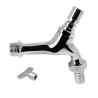 BONFIX Tapkraan 1/2" gepolijst chroom incl. slangkop + sleutel