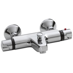 Universele thermostatische badmengkraan chroom