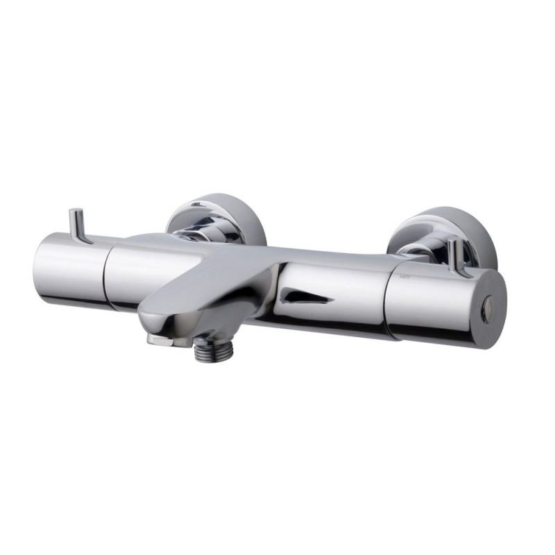 Caral thermostatische badmengkraan chroom