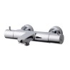 Caral thermostatische badmengkraan chroom