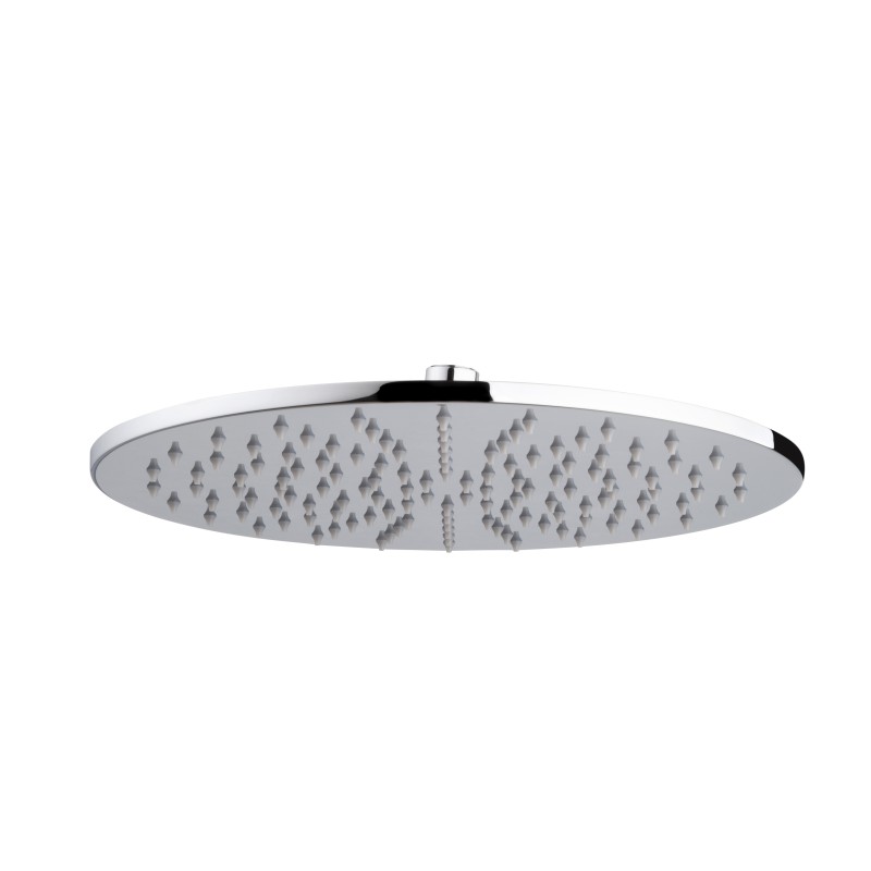 UniMatch hoofddouche rond 30 x 0,8 cm chroom