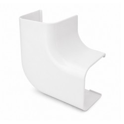 Canalit Platte bocht 65 x 50 mm wit