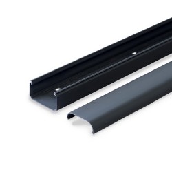 Canalit leidinggoot 90 x 65 mm 2mtr pvc antraciet