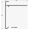 Roval aluminium daktrim gemoffeld 80 x 64 mm