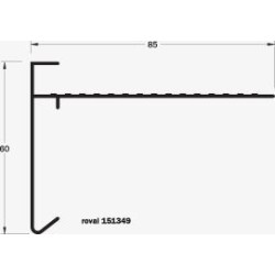Roval aluminium daktrim gemoffeld 60 x 85 mm