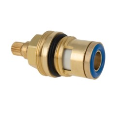 BONFIX Binnenwerk keramisch messing 1/2" rechts-sluitend blauw