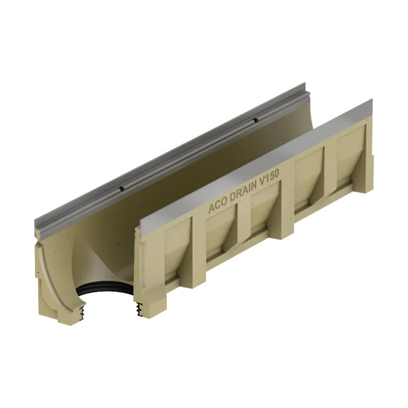 ACO Multiline Light V150S Gootelement T10.0.2 L1000mm OU Ø110mm