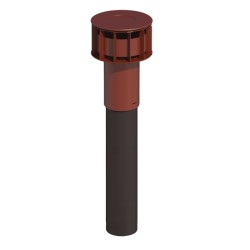Ubbink MultiVent dakdoorvoer 125 - 980 mm rood