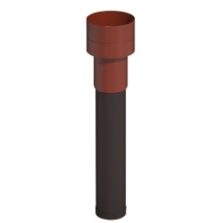 Ubbink Ventub Dakdoorvoer Ventilatie 125 - 1020mm - rood
