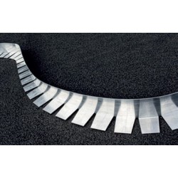 Roval Grindkeringsprofiel Flexibel 80 x 60 x 1.5mm - geperforeerd