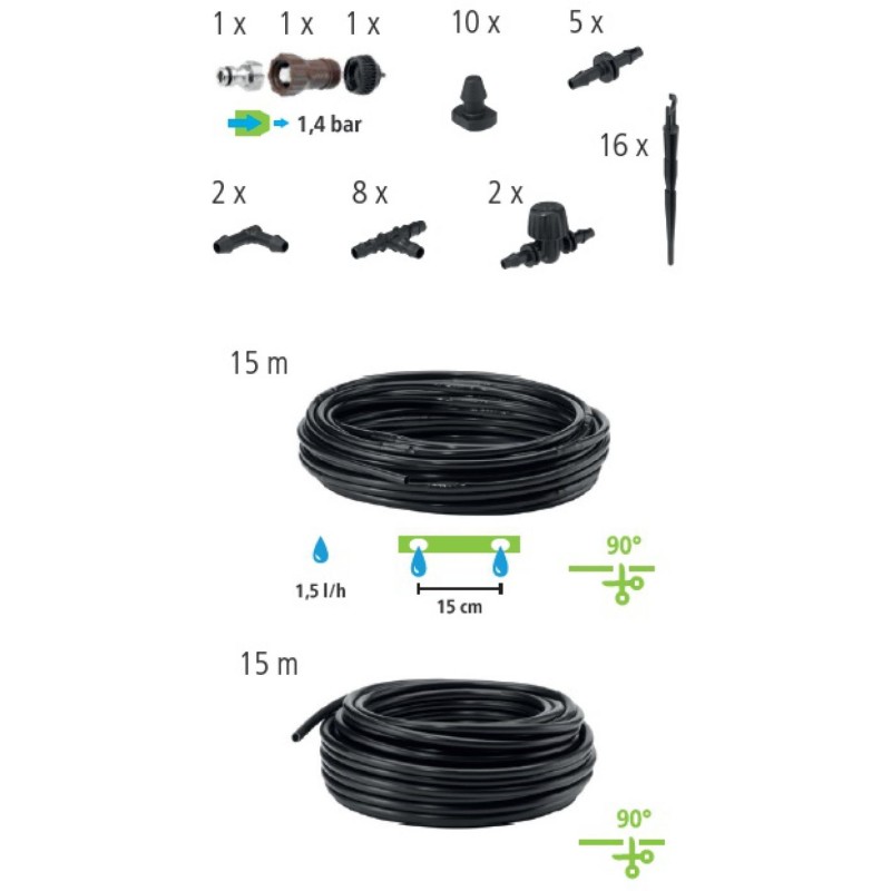 Geka Drip - Gewassen Bloembedden Sierplanten- set compleet