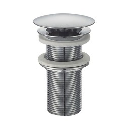 UniMatch open afvoerplug verlengd 5/4" chroom