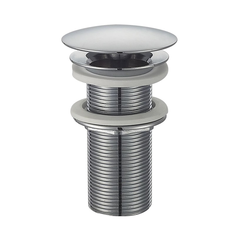 UniMatch open afvoerplug verlengd 5/4" chroom