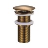 UniMatch open afvoerplug verlengd 5/4" geborsteld brons koper PVD