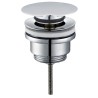 Flowe draaiwaste afvoerplug 5/4" chroom