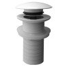 UniMatch clickwaste afvoerplug verlengd 5/4" glans wit