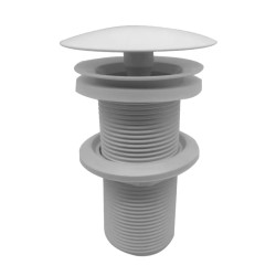 UniMatch open afvoerplug verlengd 5/4" glans wit