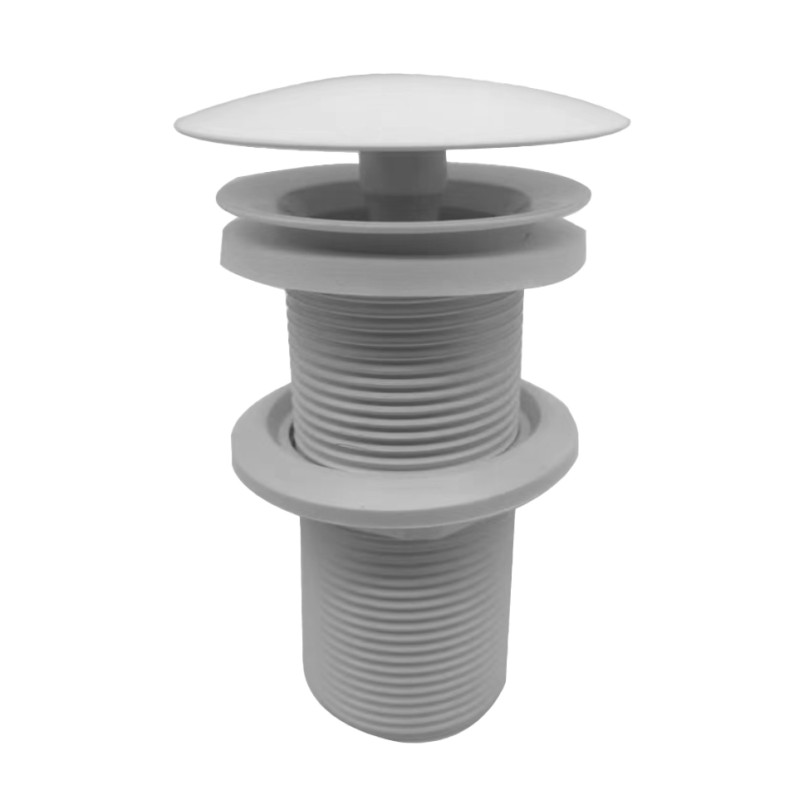 UniMatch open afvoerplug verlengd 5/4" glans wit