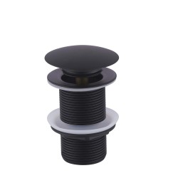 UniMatch clickwaste afvoerplug verlengd 5/4" mat zwart