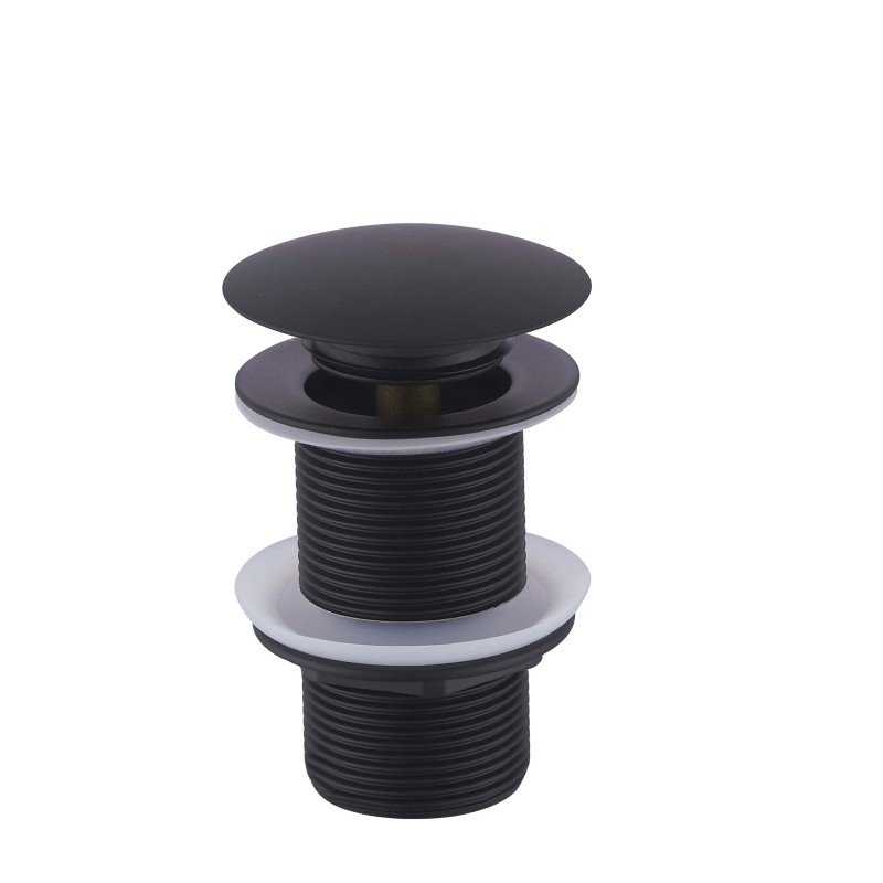 UniMatch clickwaste afvoerplug verlengd 5/4" mat zwart