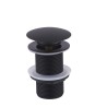 UniMatch clickwaste afvoerplug verlengd 5/4" mat zwart