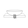 UniMatch clickwaste afvoerplug verlengd 5/4" glans wit