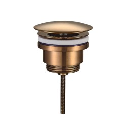 UniMatch open afvoerplug 5/4'' geborsteld brons koper PVD