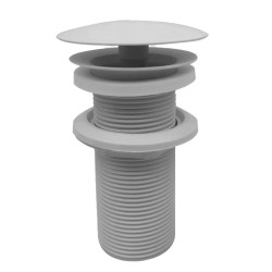 UniMatch open afvoerplug verlengd 5/4" mat wit