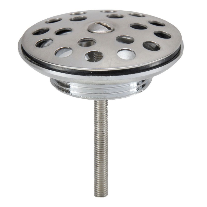 Korv open afvoerplug rooster 5/4" chroom