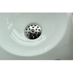 Korv open afvoerplug rooster 5/4" chroom