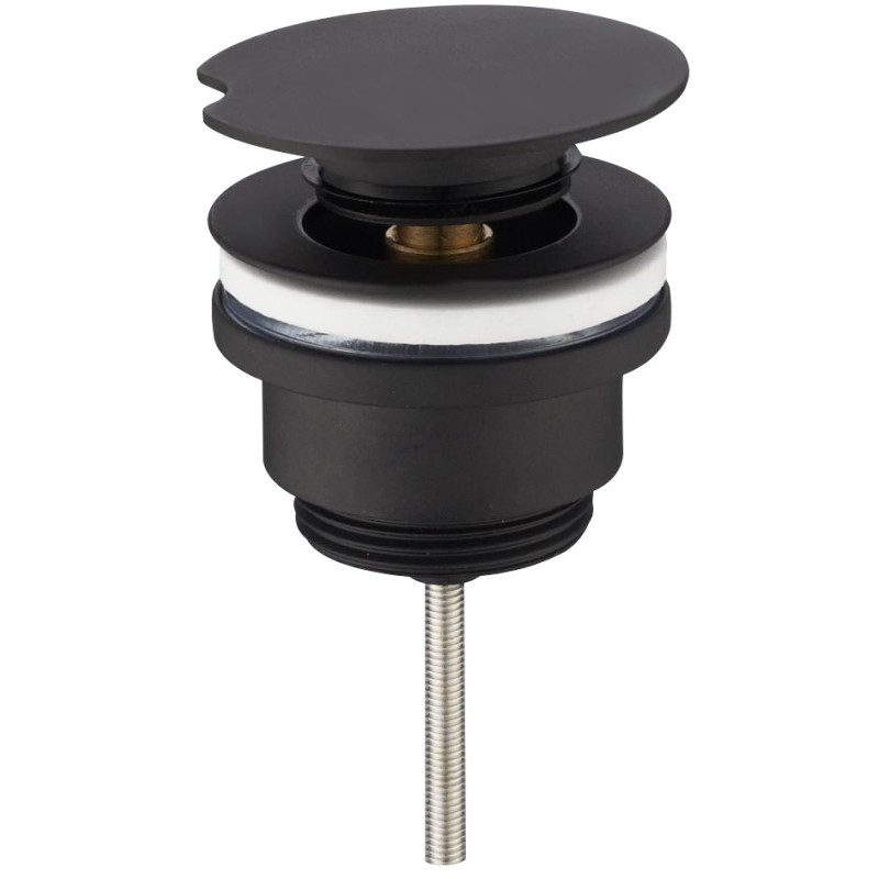Flowe draaiwaste afvoerplug 5/4" mat zwart