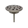 Korv open afvoerplug rooster 5/4" geborsteld staal