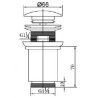 Luxe Clickwaste 5/4 hoog geborsteld staal