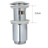 Luxe Clickwaste 5/4" hoog chroom