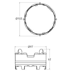 Ubbink Air Excellent AE48C Click-Seal Ring (10 Stuks)