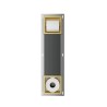 Rocko toiletrolhouder zonder klep reserverolhouder inb.geborst.messing