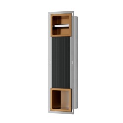 Rocko toiletrolhouder zonder klep reserverolhouder inb.geb.brons koper