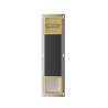 Rocko toiletrolhouder zonder klep reserverolhouder inb.geborst.messing