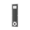Rocko toiletrolhouder zonder klep en reserverolhouder inbouw gunmetal