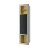 Rocko toiletrolhouder zonder klep reserverolhouder inb.geborst.messing
